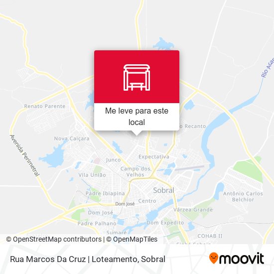 Rua Marcos Da Cruz | Loteamento mapa