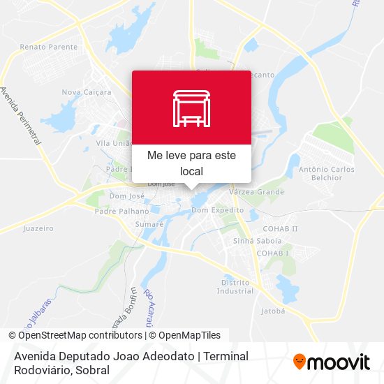 Avenida Deputado Joao Adeodato | Terminal Rodoviário mapa