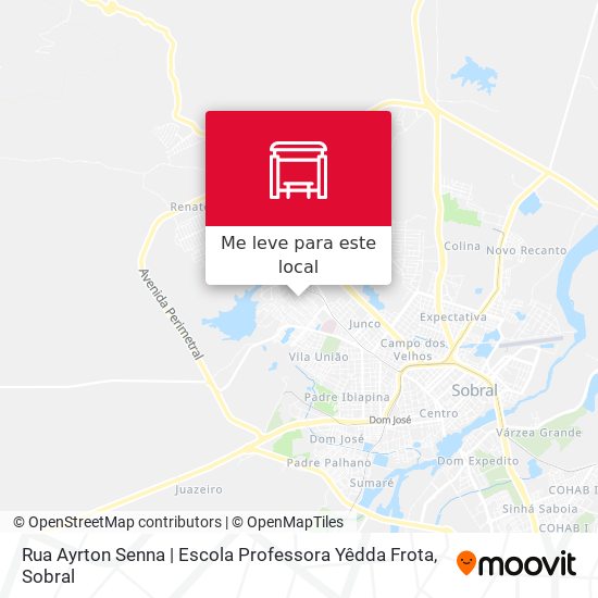 Rua Ayrton Senna | Escola Professora Yêdda Frota mapa