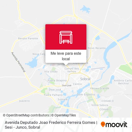 Avenida Deputado Joao Frederico Ferreira Gomes | Sesi - Junco mapa