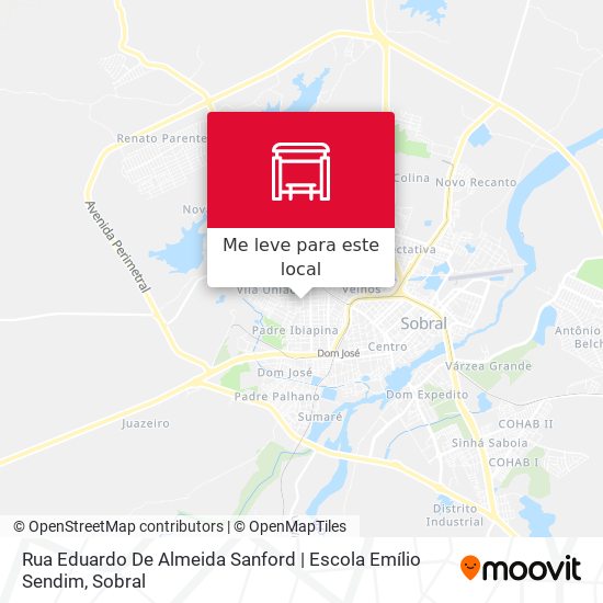 Rua Eduardo De Almeida Sanford | Escola Emílio Sendim mapa