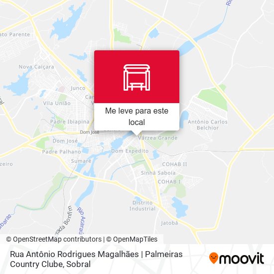 Rua Antônio Rodrigues Magalhães | Palmeiras Country Clube mapa