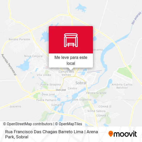 Rua Francisco Das Chagas Barreto Lima | Arena Park mapa