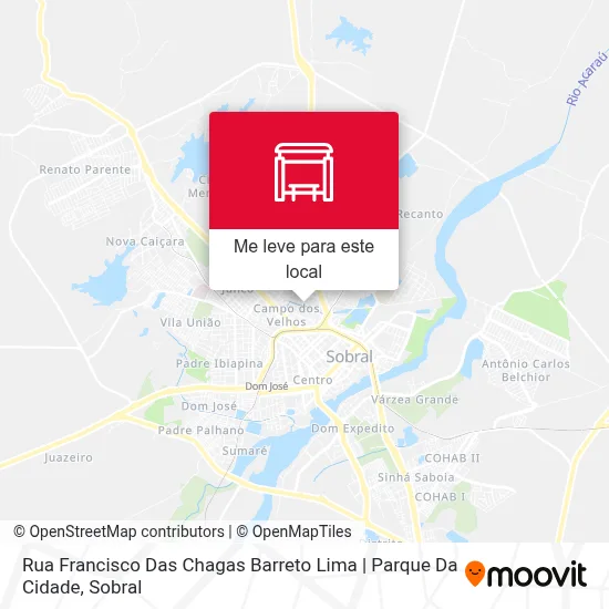Rua Francisco Das Chagas Barreto Lima | Parque Da Cidade mapa