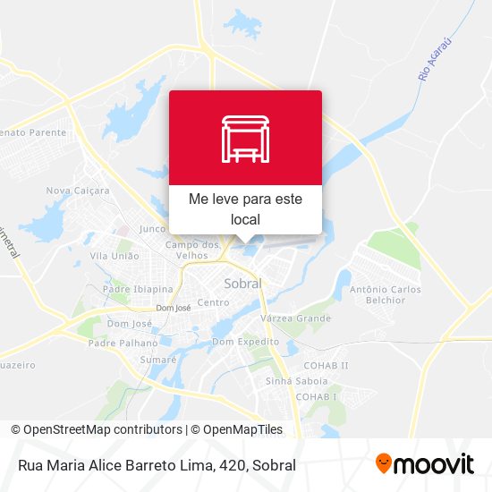 Rua Maria Alice Barreto Lima, 420 mapa