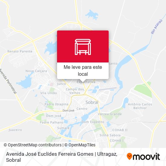 Avenida José Euclídes Ferreira Gomes | Ultragaz mapa
