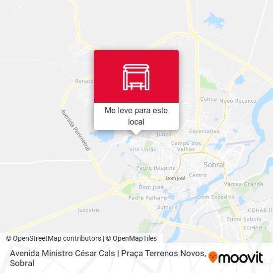 Avenida Ministro César Cals | Praça Terrenos Novos mapa