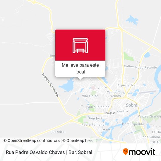Rua Padre Osvaldo Chaves | Bar mapa