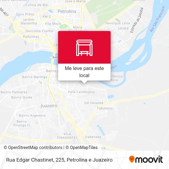 Rua Edgar Chastinet, 225 mapa