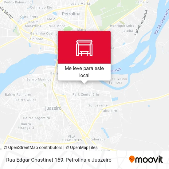 Rua Edgar Chastinet 159 mapa