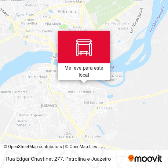 Rua Edgar Chastinet 277 mapa