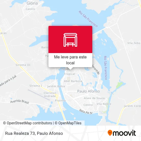 Rua Realeza 73 mapa