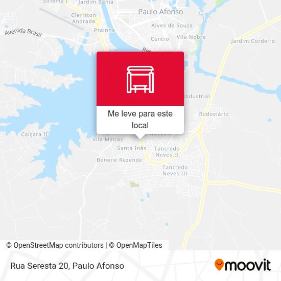 Rua Seresta 20 mapa
