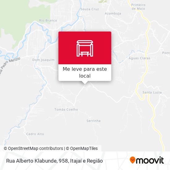 Rua Alberto Klabunde, 958 mapa