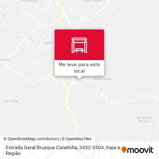 Estrada Geral Brusque Canelinha, 3452-3504 mapa