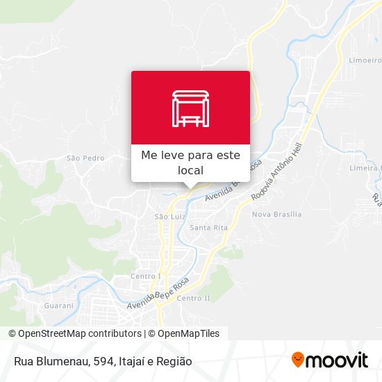 Rua Blumenau, 594 mapa