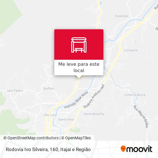 Rodovia Ivo Silveira, 160 mapa