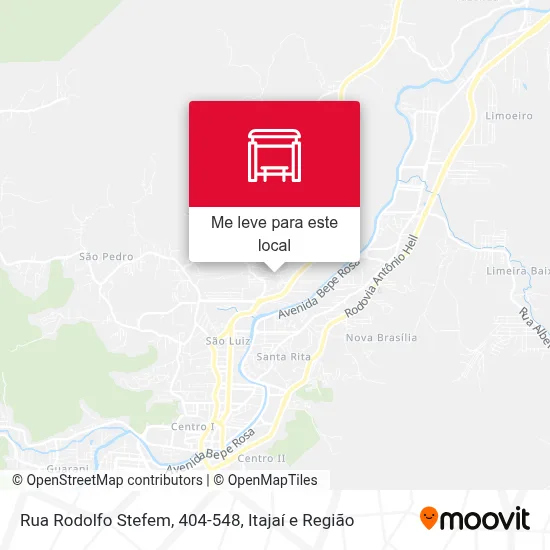 Rua Rodolfo Stefem, 404-548 mapa
