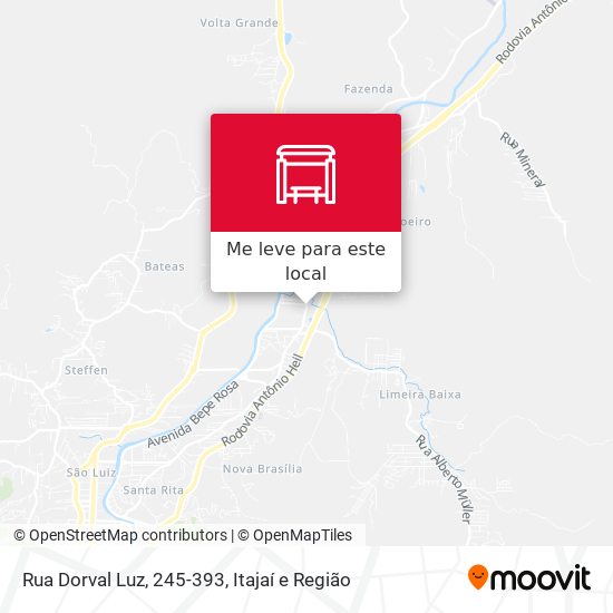 Rua Dorval Luz, 245-393 mapa