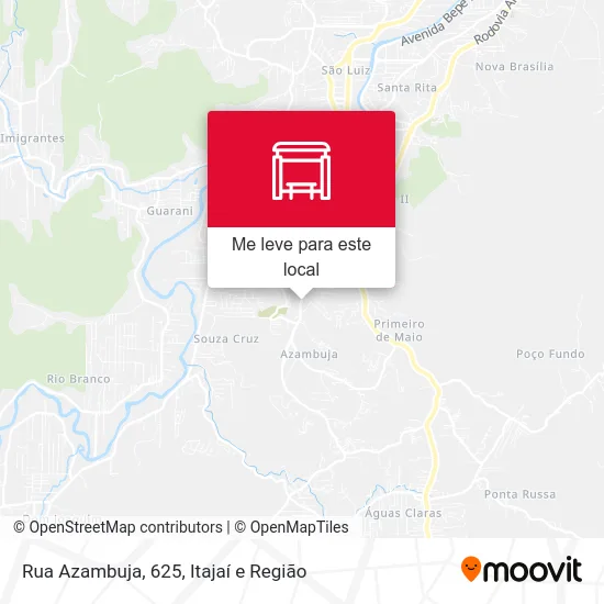 Rua Azambuja, 625 mapa