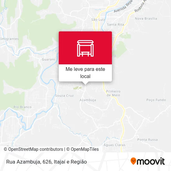 Rua Azambuja, 626 mapa