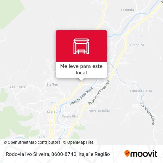 Rodovia Ivo Silveira, 8600-8740 mapa