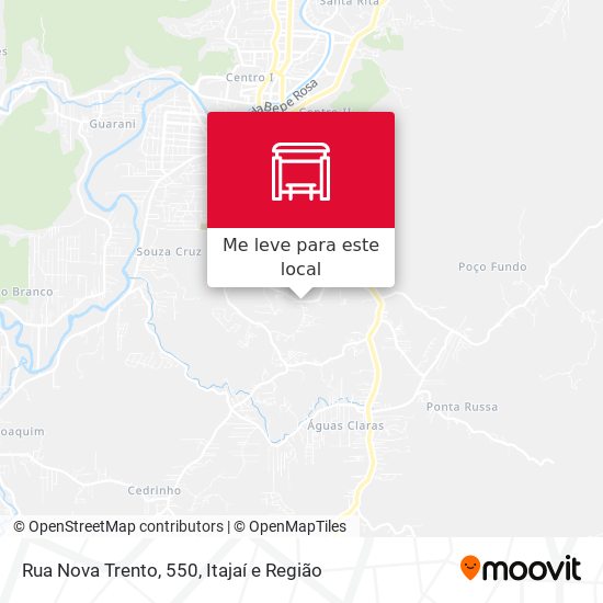 Rua Nova Trento, 550 mapa