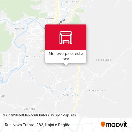 Rua Nova Trento, 283 mapa