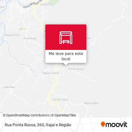 Rua Ponta Russa, 360 mapa