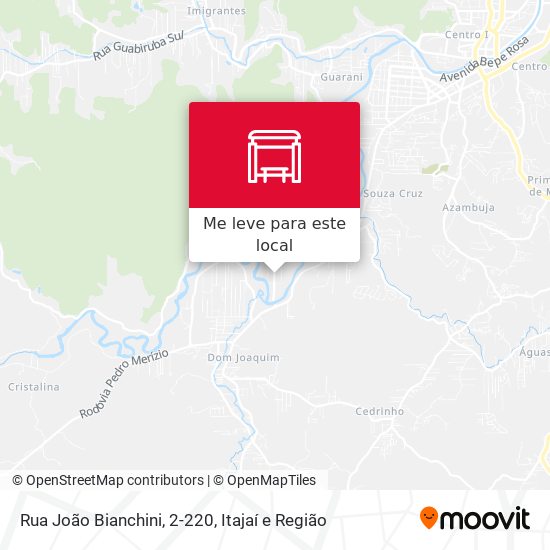 Rua João Bianchini, 2-220 mapa
