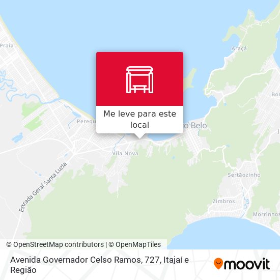 Avenida Governador Celso Ramos, 727 mapa