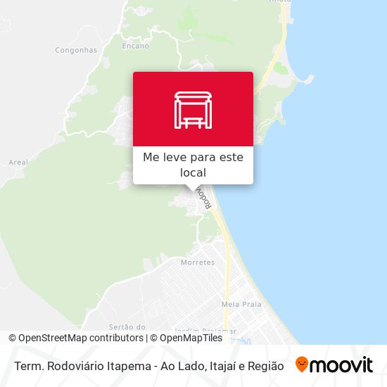 Term. Rodoviário Itapema - Ao Lado mapa