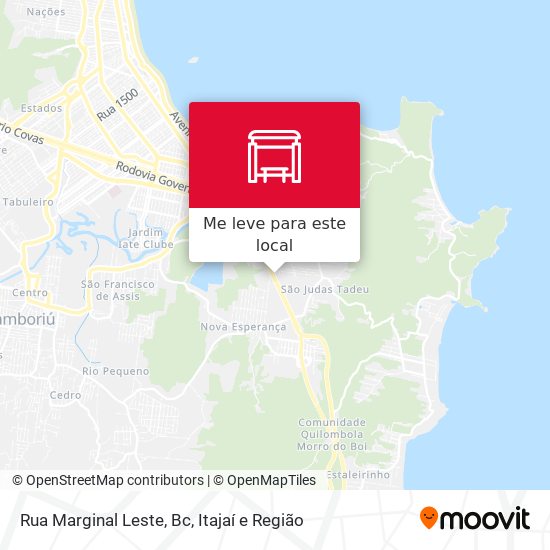 Rua Marginal Leste, Bc mapa