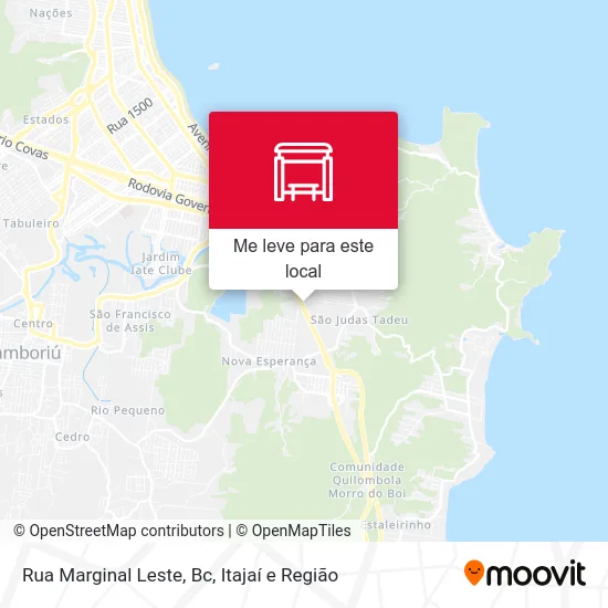 Rua Marginal Leste, Bc mapa