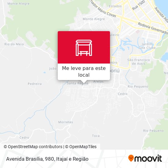 Avenida Brasília, 980 mapa