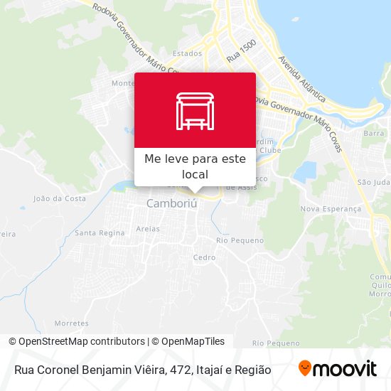 Rua Coronel Benjamin Viêira, 472 mapa
