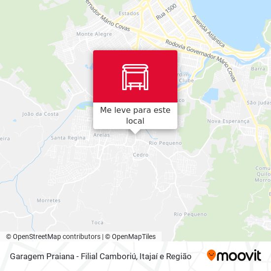Garagem Praiana - Filial Camboriú mapa