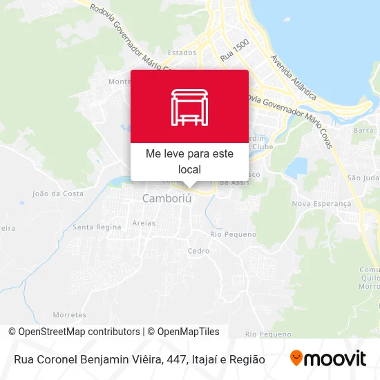Rua Coronel Benjamin Viêira, 447 mapa