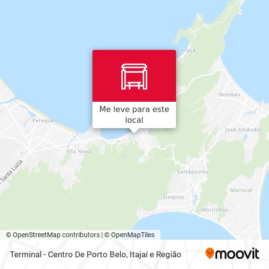 Terminal - Centro De Porto Belo mapa