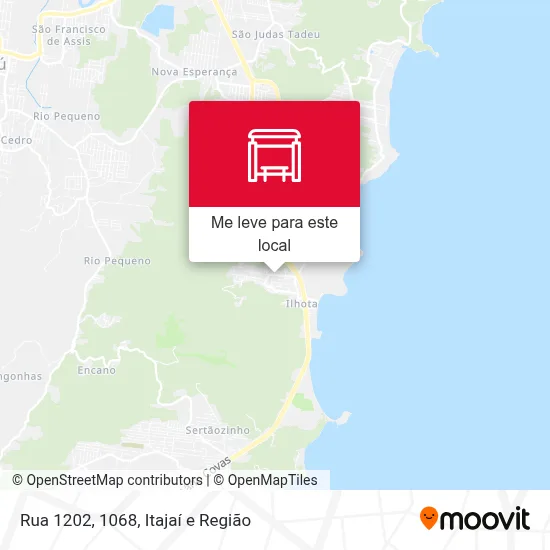 Rua 1202, 1068 mapa