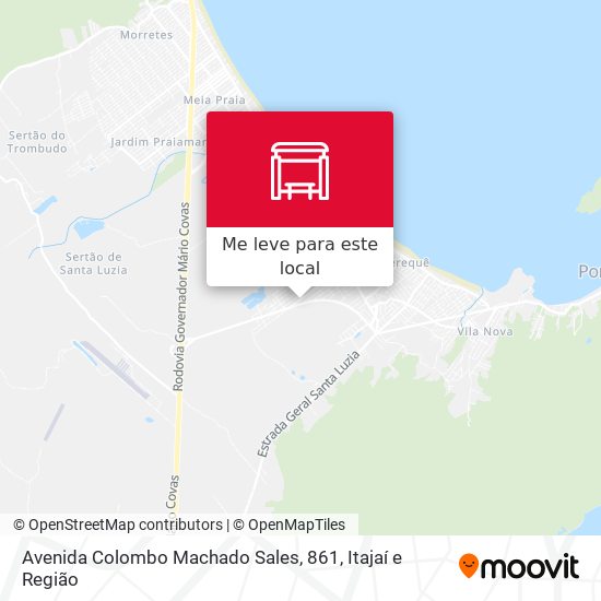 Avenida Colombo Machado Sales, 861 mapa