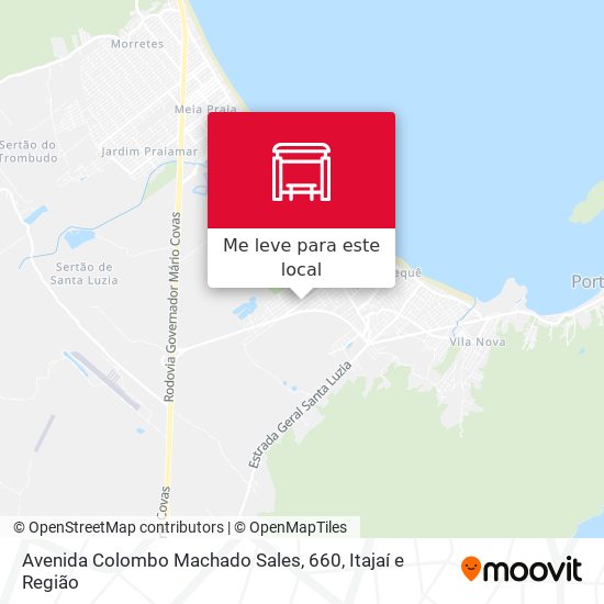 Avenida Colombo Machado Sales, 660 mapa