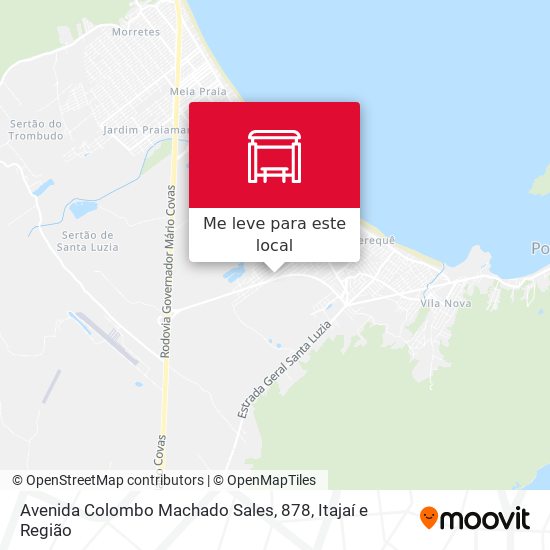 Avenida Colombo Machado Sales, 878 mapa