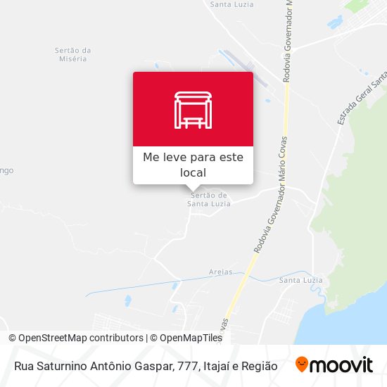 Rua Saturnino Antônio Gaspar, 777 mapa