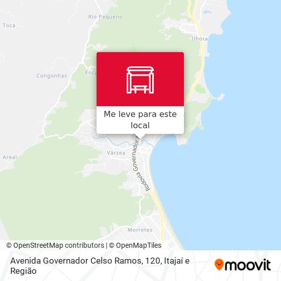 Avenida Governador Celso Ramos, 120 mapa