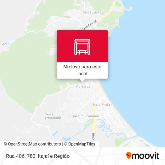 Rua 406, 780 mapa