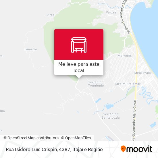 Rua Isidoro Luís Crispin, 4387 mapa