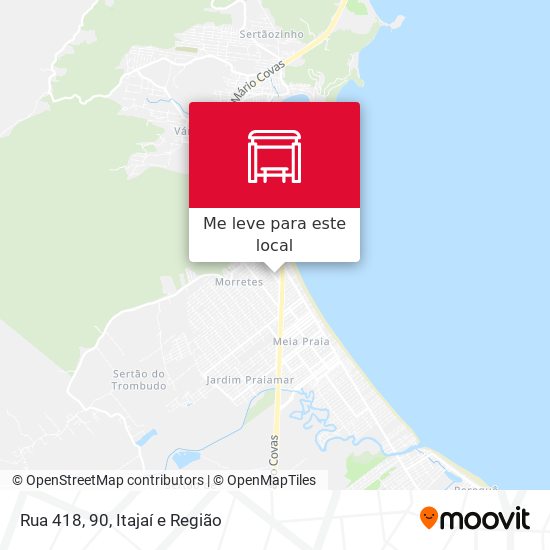 Rua 418, 90 mapa