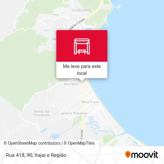 Rua 418, 90 mapa