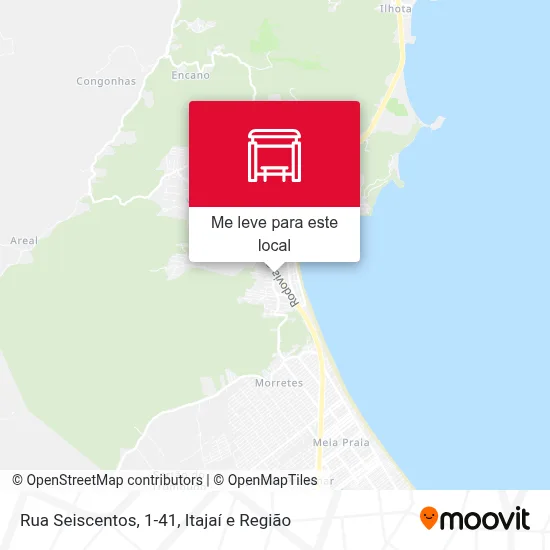 Rua Seiscentos, 1-41 mapa